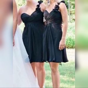 Allure Bridals black bridesmaid dress